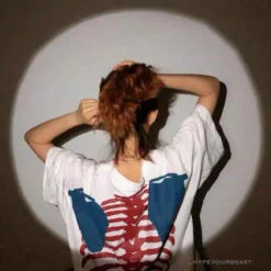 Hypeyourbeast OFF-WHITE Loose X Oversized Chest Tee Shirt 'WHITE'