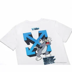 Hypeyourbeast OFF-WHITE Tom And Jerry Loose Tee Shirt 'WHITE' T-Shirts 21 Hypeyourbeast OFF-WHITE Tom And Jerry Loose Tee Shirt 'WHITE' T-Shirts