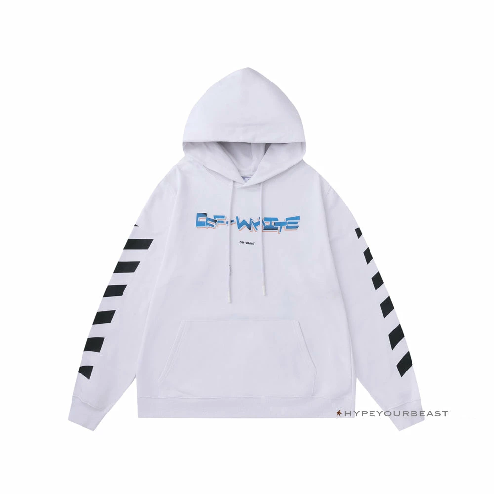 HypeYourBeast Off White Hoodie Looney - White 1 HypeYourBeast Off White Hoodie Looney - White