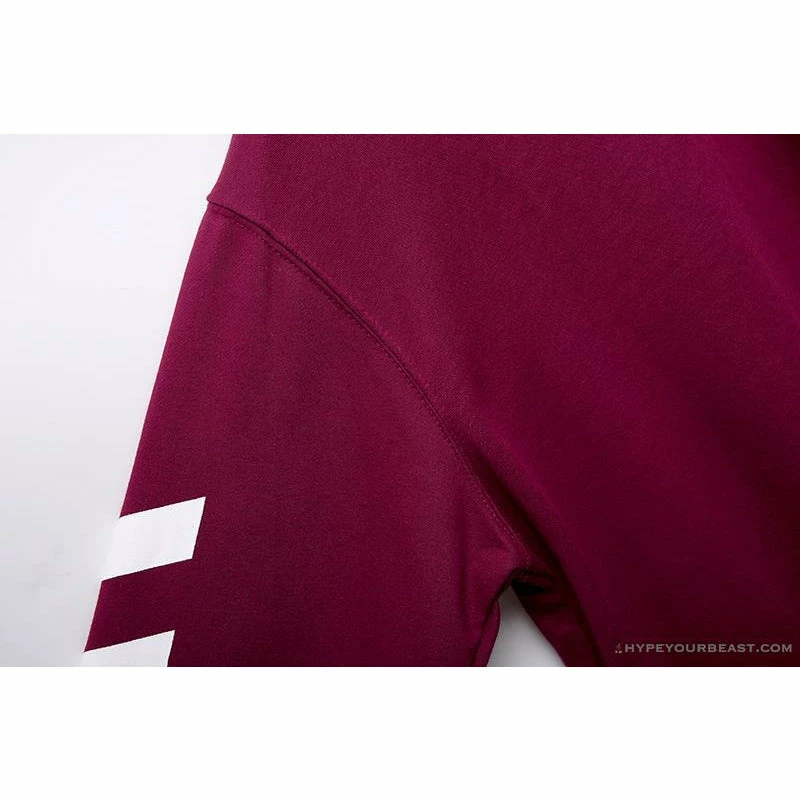 Hypeyourbeast OFF-WHITE Classic Basic Cotton Terry Long Sleeve Shirt 'WINE RED' Shirts 7 Hypeyourbeast OFF-WHITE Classic Basic Cotton Terry Long Sleeve Shirt 'WINE RED' Shirts