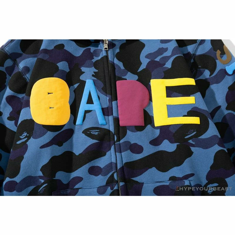 Hypeyourbeast BAPE X Readymade Tiger Head Foam Camouflage Hoodie 'BLUE' Clothes 7 Hypeyourbeast BAPE X Readymade Tiger Head Foam Camouflage Hoodie 'BLUE' Clothes