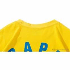 Hypeyourbeast BAPE KIDS Small Net Pocket Ape Man Head Tee Shirt 'YELLOW' Clothes
