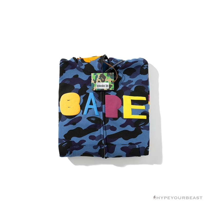 Hypeyourbeast BAPE X Readymade Tiger Head Foam Camouflage Hoodie 'BLUE' Clothes 18 Hypeyourbeast BAPE X Readymade Tiger Head Foam Camouflage Hoodie 'BLUE' Clothes