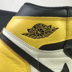 HypeYourBeast Air Jordan 1 High Yellow Toe Black White
