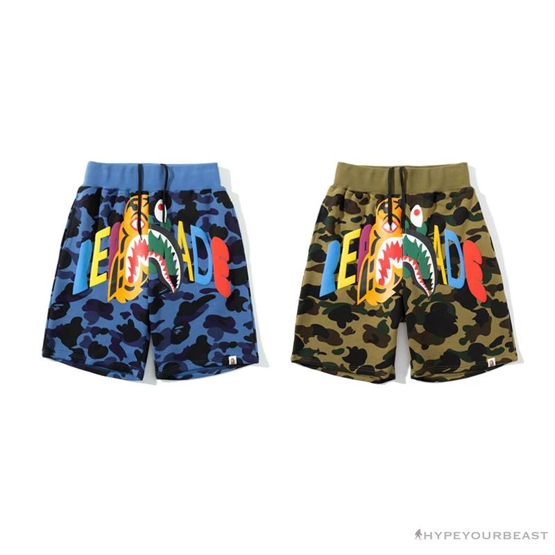 Hypeyourbeast Clothes BAPE X READYMADE Tiger Head Foam Camouflage Shorts 'GREEN' 5 Hypeyourbeast Clothes BAPE X READYMADE Tiger Head Foam Camouflage Shorts 'GREEN'