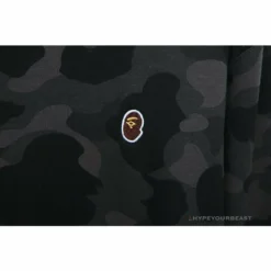 Hypeyourbeast Clothes BAPE Classic Ape Head Embroidered Camouflage Long Sleeve Shirt 'GREY'