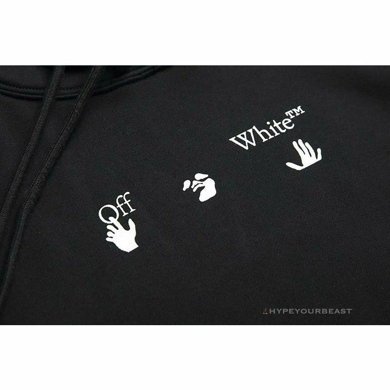 HypeYourBeast Hoodies & Jackets Off White Hoodie Black BLUE 2 HypeYourBeast Hoodies & Jackets Off White Hoodie Black BLUE