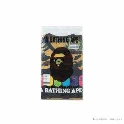 Hypeyourbeast Clothes BAPE KIDS Color Ape Head Camouflage Tee Shirt 'YELLOW'