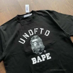 Hypeyourbeast UNDFTD X Bape Tee Shirt Black Clothes