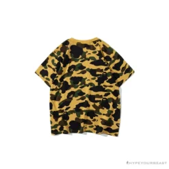 Hypeyourbeast Clothes BAPE KIDS Elbow Hug Gorilla Camouflage Tee Shirt 'YELLOW'