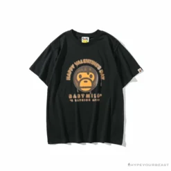 Hypeyourbeast BAPE Baby Milo Valentine's Day Chocolate Tee Shirt 'BLACK'