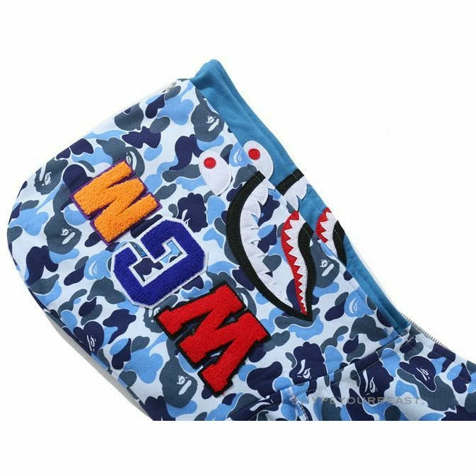 HypeYourBeast Bape Camo Hoodie Shark Head BLUE 5 HypeYourBeast Bape Camo Hoodie Shark Head BLUE