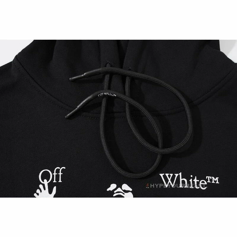 HypeYourBeast Hoodies & Jackets Off-White Green Hoodie - Black 2 HypeYourBeast Hoodies & Jackets Off-White Green Hoodie - Black