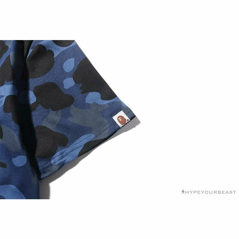 Hypeyourbeast BAPE Camouflage Shark Head Classic Cotton Short Sleeve Tee Shirt 'BLUE' Clothes 7 Hypeyourbeast BAPE Camouflage Shark Head Classic Cotton Short Sleeve Tee Shirt 'BLUE' Clothes