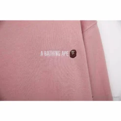Hypeyourbeast BAPE Behind The Great Ape-Man Head Long Sleeve Shirt 'PINK' Clothes