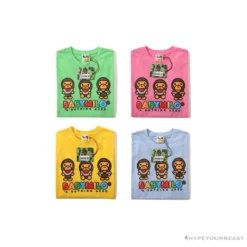 Hypeyourbeast BAPE Baby Milo Watermelon Little Monkey Tee Shirt 'BLUE'