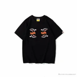 Hypeyourbeast BAPE Shark Head PONR Tee Shirt 'BLACK' Clothes