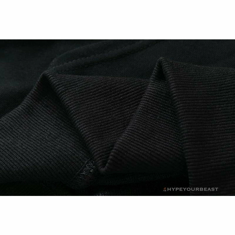 Hypeyourbeast BAPE Classic Ape Head Embroidered Standard Cotton Terry Hoodie 'BLACK' Clothes 10 Hypeyourbeast BAPE Classic Ape Head Embroidered Standard Cotton Terry Hoodie 'BLACK' Clothes