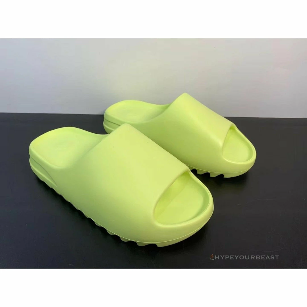 HypeYourBeast Adidas Yeezy Slide Glow Green 1 HypeYourBeast Adidas Yeezy Slide Glow Green