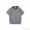 Hypeyourbeast Clothes BAPE Baby Milo Sesame Street Striped Tee Shirt 'BLACK'