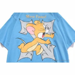 Hypeyourbeast OFF-WHITE Jerry Move Faster Tee Shirt 'BLUE'