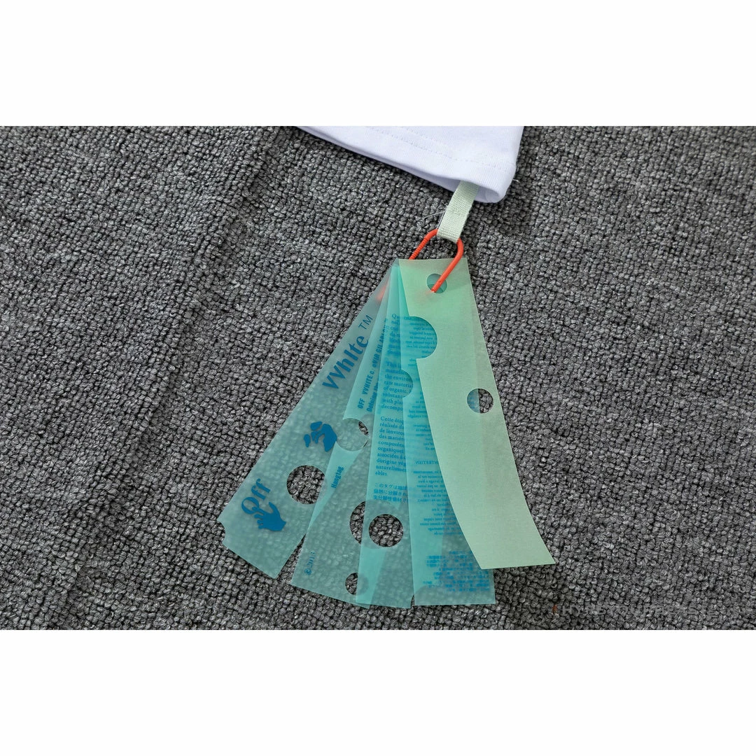 Hypeyourbeast OFF-WHITE Acrylic Hand-Painted Graffiti Pattern Tee Shirt 'WHITE' 9 Hypeyourbeast OFF-WHITE Acrylic Hand-Painted Graffiti Pattern Tee Shirt 'WHITE'