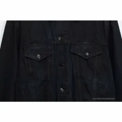 Hypeyourbeast OFF-WHITE Autumn And Winter New ️Back Blue Arrow Wash Denim Jacket Hoodies & Jackets