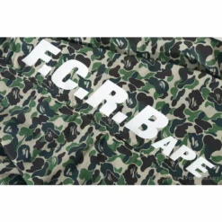 Hypeyourbeast BAPE X FCRB Joint Double Zip Camouflage Hoodie 'GREEN'