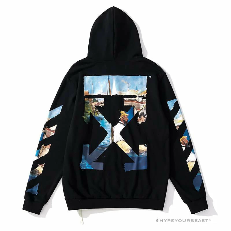 HypeYourBeast Hoodies & Jackets Off White Hoodie Black Sail 9 HypeYourBeast Hoodies & Jackets Off White Hoodie Black Sail