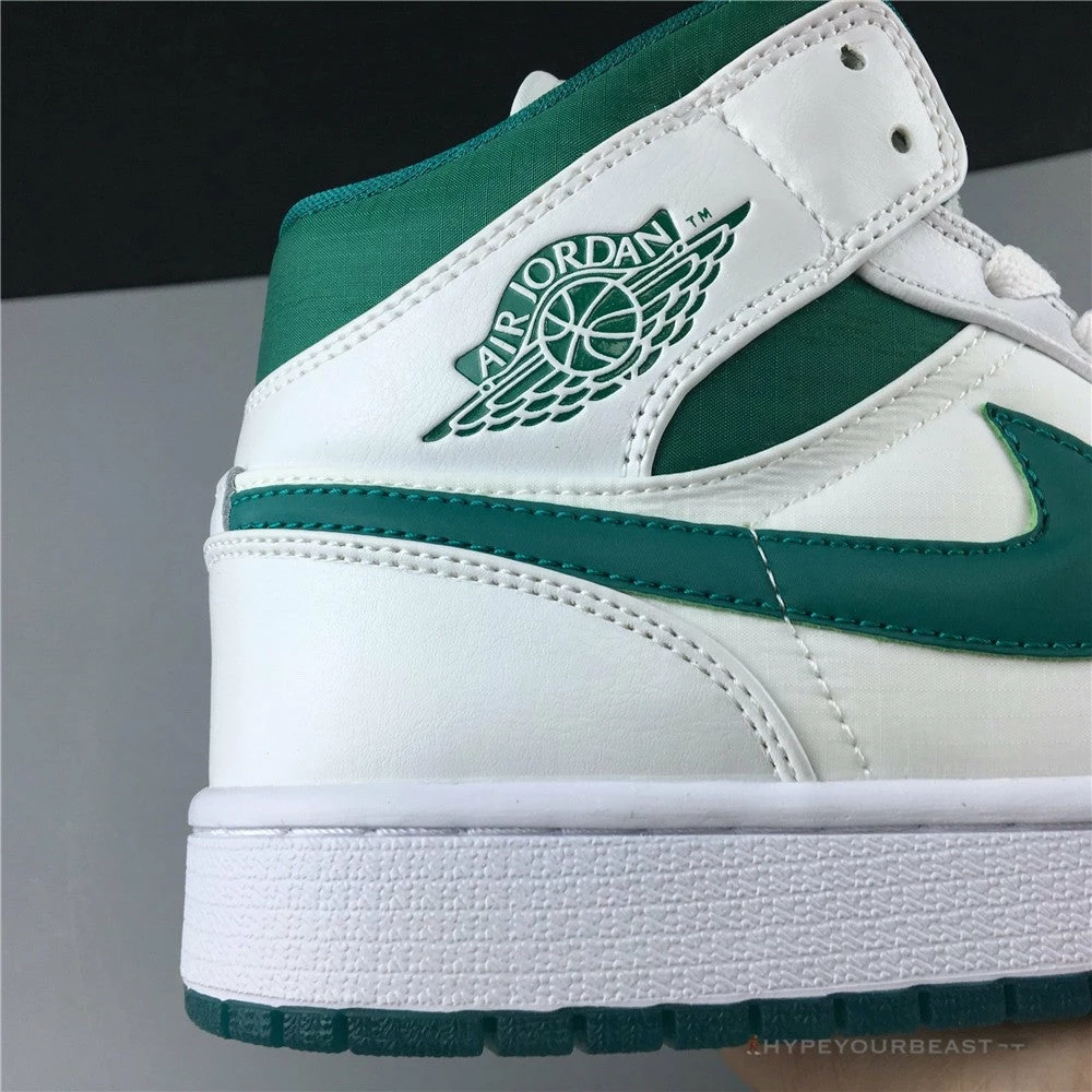 Hypeyourbeast Air Jordan 1 Mid White Mystic Green 7 Hypeyourbeast Air Jordan 1 Mid White Mystic Green