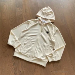 HypeYourBeast CDG Hoodie Cream Hoodies & Jackets