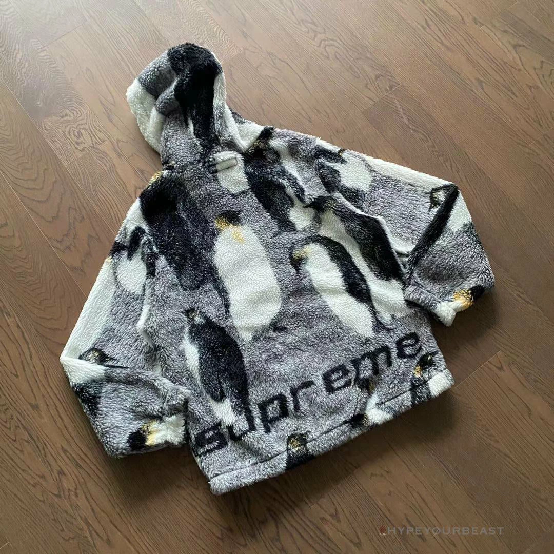 HypeYourBeast Supreme Penguins Hooded Fleece Jacket Black Hoodies & Jackets 2 HypeYourBeast Supreme Penguins Hooded Fleece Jacket Black Hoodies & Jackets