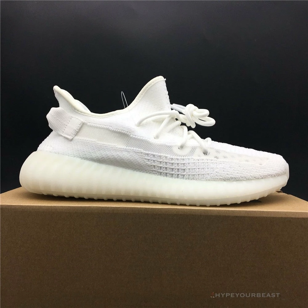 Hypeyourbeast Adidas Yeezy Boost 350 V2 White / White Translucent Stripe 5 Hypeyourbeast Adidas Yeezy Boost 350 V2 White / White Translucent Stripe