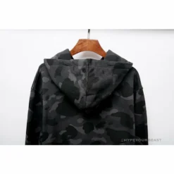 Hypeyourbeast BAPE X Bathing Ape Head Camouflage Hoodie 'GREY'