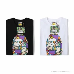 Hypeyourbeast Clothes BAPE Pokémon Co-branded Ape Head Tee Shirt 'BLACK'