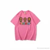 Hypeyourbeast Clothes BAPE Baby Milo Watermelon Little Monkey Tee Shirt 'PINK'