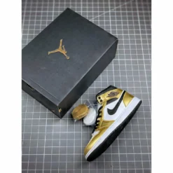 Hypeyourbeast Air Jordan 1 Mid 'Metallic Gold'