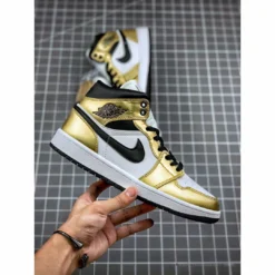 Hypeyourbeast Air Jordan 1 Mid 'Metallic Gold'
