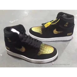 Hypeyourbeast Air Jordan 1 High 'OVO Gold / Black'