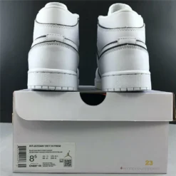 Hypeyourbeast Air Jordan 1 Mid Iridescent Reflective White