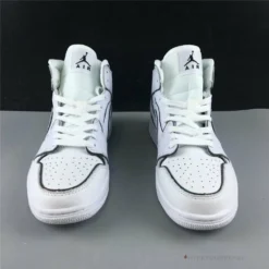 Hypeyourbeast Air Jordan 1 Mid Iridescent Reflective White