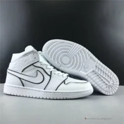 Hypeyourbeast Air Jordan 1 Mid Iridescent Reflective White