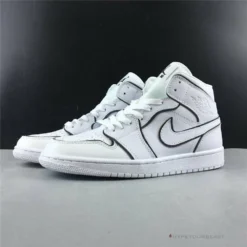 Hypeyourbeast Air Jordan 1 Mid Iridescent Reflective White