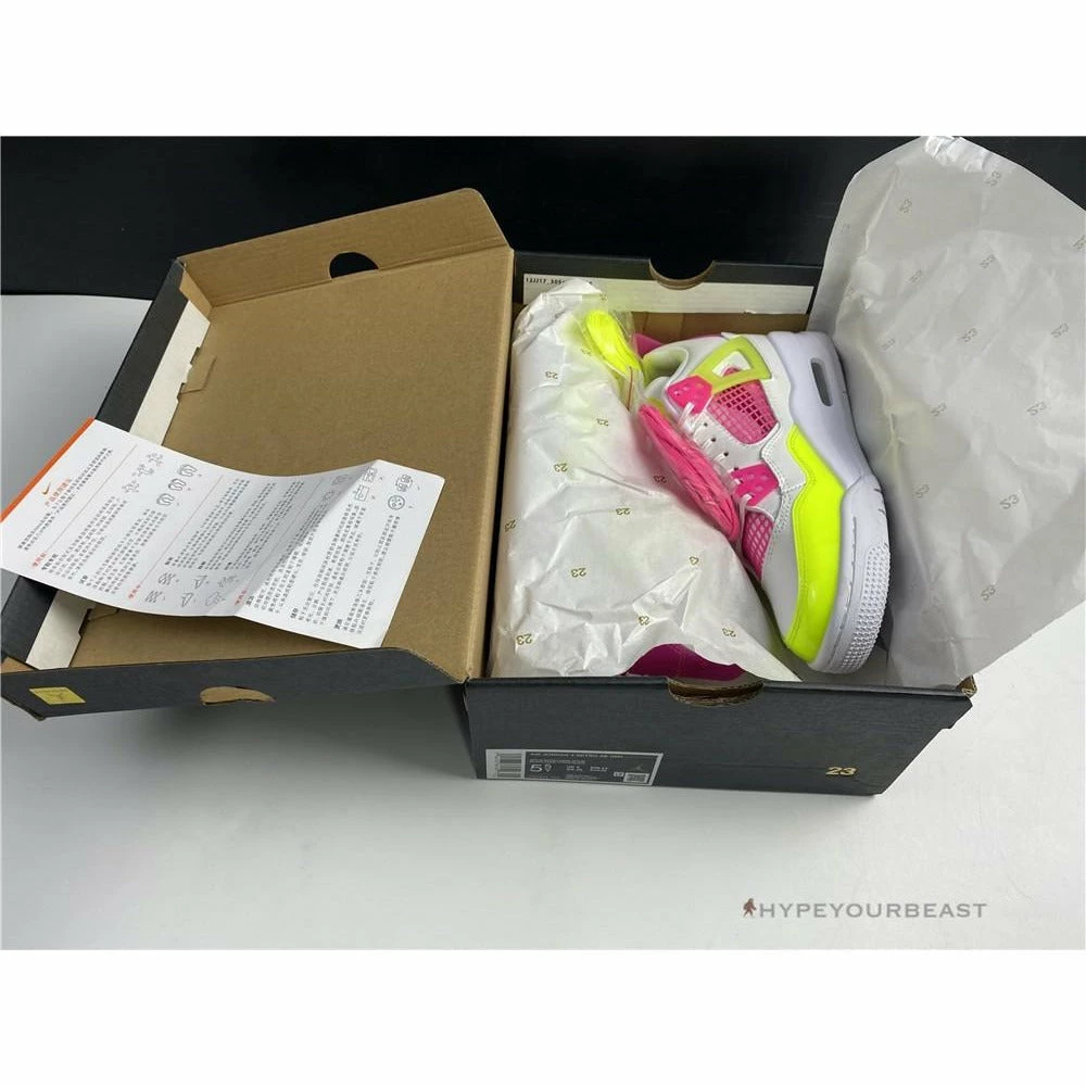 Hypeyourbeast Air Jordan 4 Retro White Lemon Pink 7 Hypeyourbeast Air Jordan 4 Retro White Lemon Pink