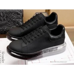 Hypeyourbeast A. Mcqueen Alexander McQueen Black / Back Rubber Sole Sneaker