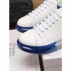 Hypeyourbeast A. Mcqueen Alexander McQueen White / Blue Rubber Sole Air Platform Sneaker