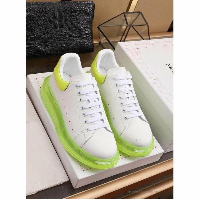 Hypeyourbeast A. Mcqueen Alexander McQueen White / Neon Green Sole Sneaker 5 Hypeyourbeast A. Mcqueen Alexander McQueen White / Neon Green Sole Sneaker