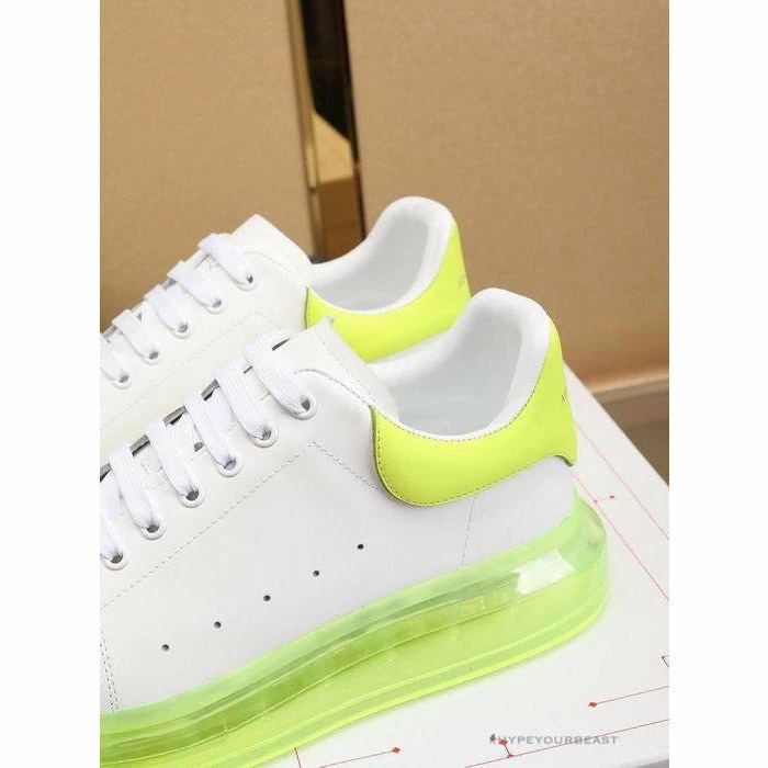 Hypeyourbeast A. Mcqueen Alexander McQueen White / Neon Green Sole Sneaker 6 Hypeyourbeast A. Mcqueen Alexander McQueen White / Neon Green Sole Sneaker