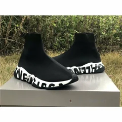 Hypeyourbeast BCG Sock Sneakers 'Graffiti - Black White' Balenciaga