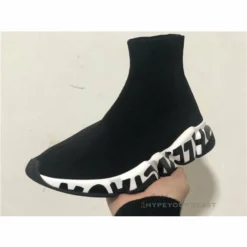 Hypeyourbeast BCG Sock Sneakers 'Graffiti - Black White' Balenciaga